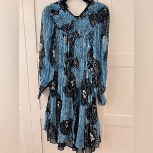 Ulla Johnson Blue Metallic Dress